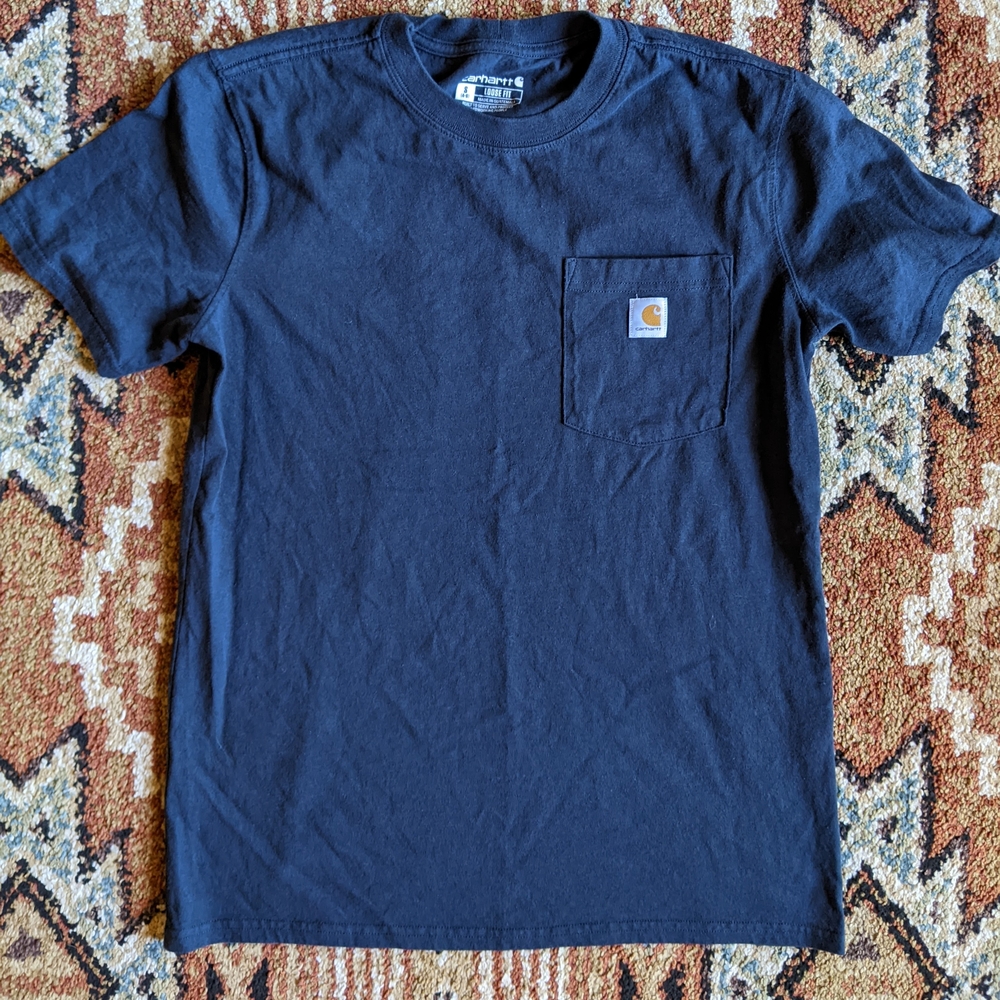 Carhartt Navy Short Sleeve Tee Size: S(4/6)
